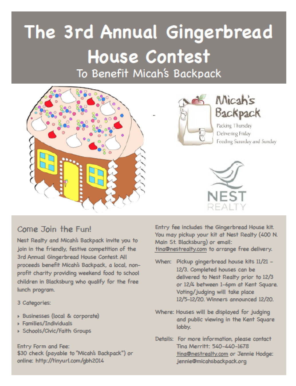 Gingerbread Contest 2014